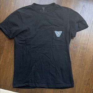 VISSLA Black Short Sleeve Tee with Logo